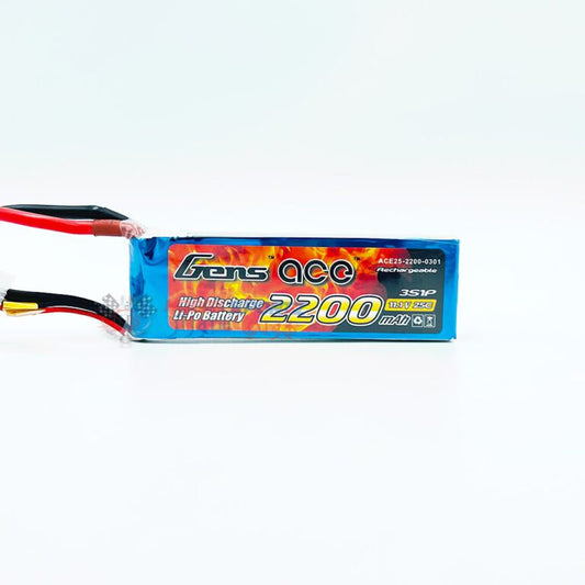 Gens Ace 2200mAh 3s1p 11.1 v 25c Lipo Battery