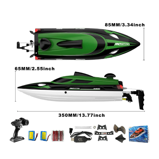 RCAWD RC Boat 1/16 Electric High Speed Racing Remote Control Boat Orange (Copy)