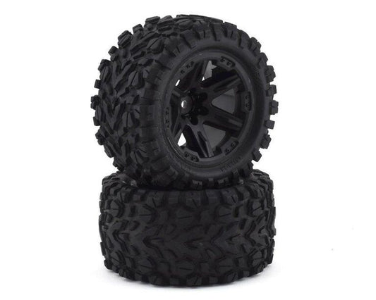 Traxxas Talon EXT 2.8″ Pre-Mounted Tires w/RXT Wheels (2) (Black)