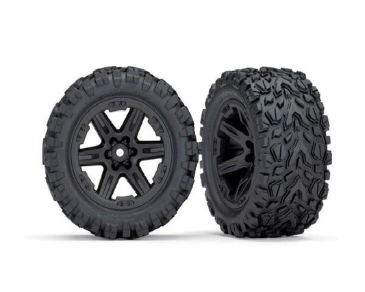 Traxxas Talon EXT 2.8″ Pre-Mounted Tires w/RXT Wheels (2) (Black)