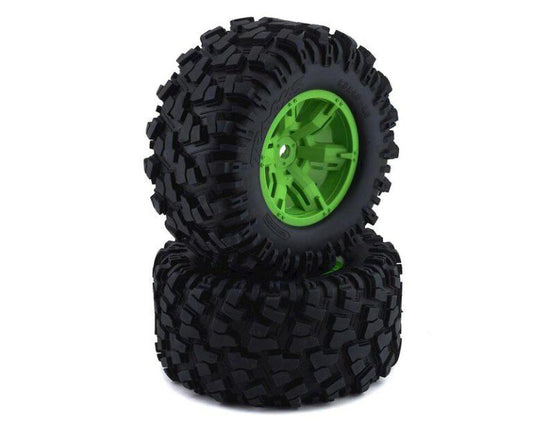 Traxxas X-Maxx Assembled Maxx AT Tires & Wheels Green