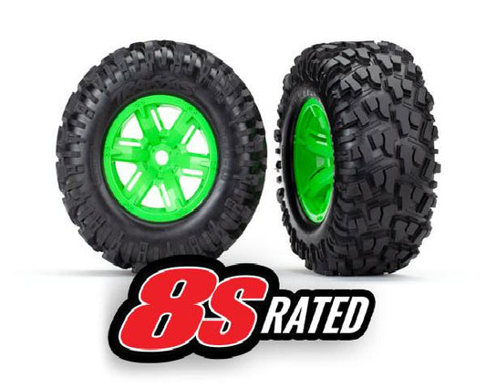 Traxxas X-Maxx Assembled Maxx AT Tires & Wheels Green