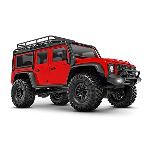 Traxxas TRX-4M 1/18 Electric Rock Crawler w/Land Rover Defender Body –RED