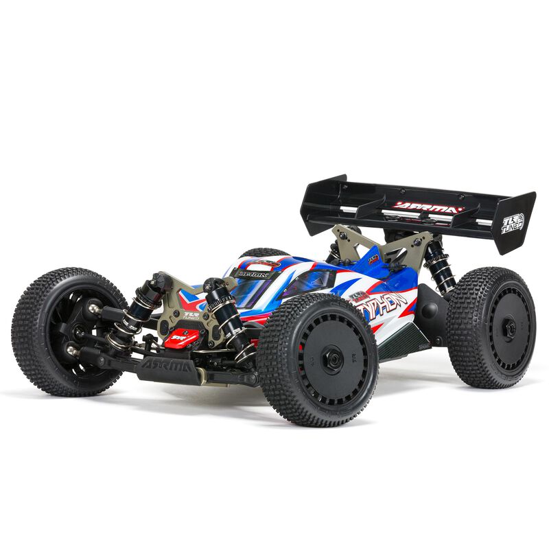 1/8 TLR Tuned TYPHON 6S 4X4 BLX Buggy RTR - أحمر/أزرق