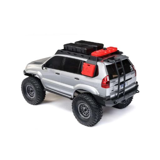 سيارة زاحفة صخور Axial SCX24 Lexus GX 470 بمقياس 1/24 4X4 RTR مصقولة (فضية)