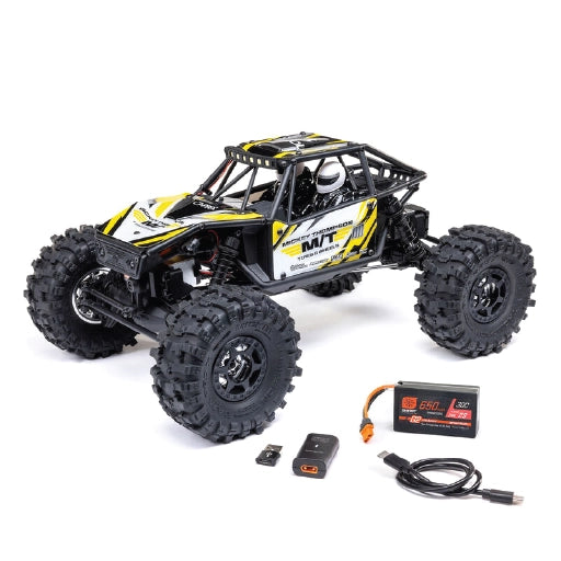 Axial 1/18 UTB18 Capra 4WS 4X4 RTR Brushed Rock Crawler Yellow
