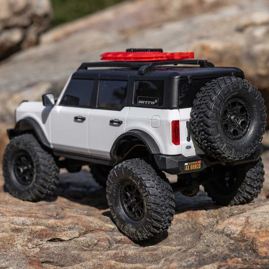Axial 1/24 SCX24 Ford Bronco 4X4 RTR Brushed Rock Crawler (White)