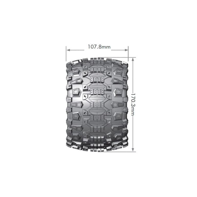 Louise Tire & Wheel MT-UPHILL 3.8″ Black (2)
