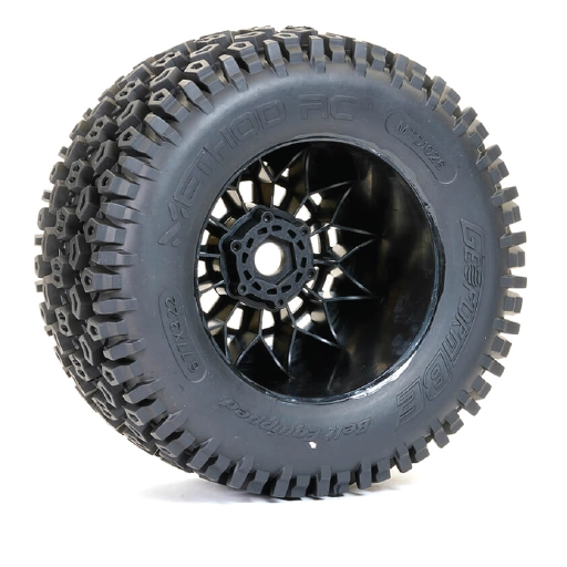 Geoform All-Terrain Belted 1/8th Monster Truck Tires on Array 17mm Hex Wheels (2pcs, Pre-glued)