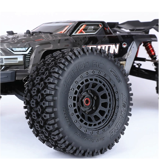 Geoform All-Terrain Belted 1/8th Monster Truck Tires on Array 17mm Hex Wheels (2pcs, Pre-glued)