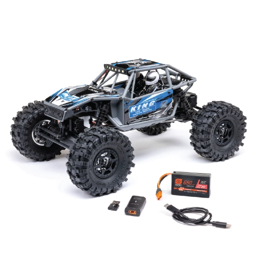 Axial 1/18 UTB18 Capra 4WS 4X4 RTR Brushed Rock Crawler (Blue)