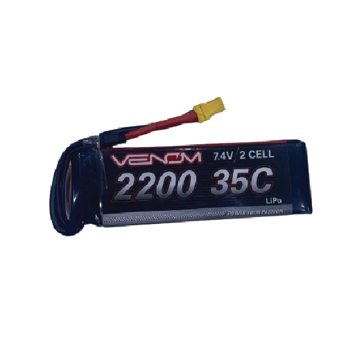 Venom 2200mAh 7.4v 35c Lipo Battery DEANS, #VEN15108