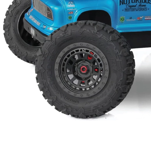 Terraform All-Terrain Belted 1/8th Monster Truck Tires on Array 17mm Hex Wheels (2pcs glued)