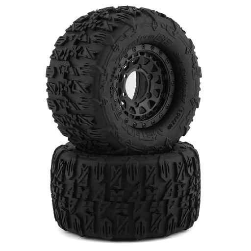 Terraform AllTerrain Belted 1/10th Monster Truck Tires on Array 12/14mm Hex Beadlock
