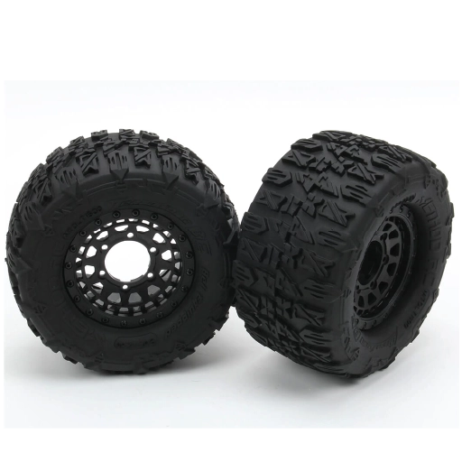 Terraform AllTerrain Belted 1/10th Monster Truck Tires on Array 12/14mm Hex Beadlock