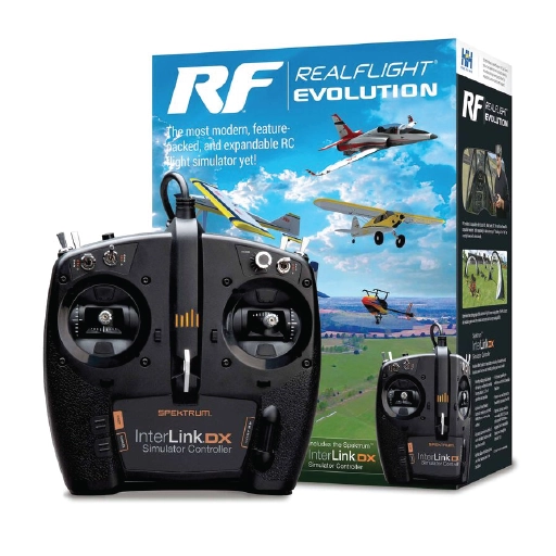 RealFlight Evolution RC Flight Simulator with InterLink DX Controller