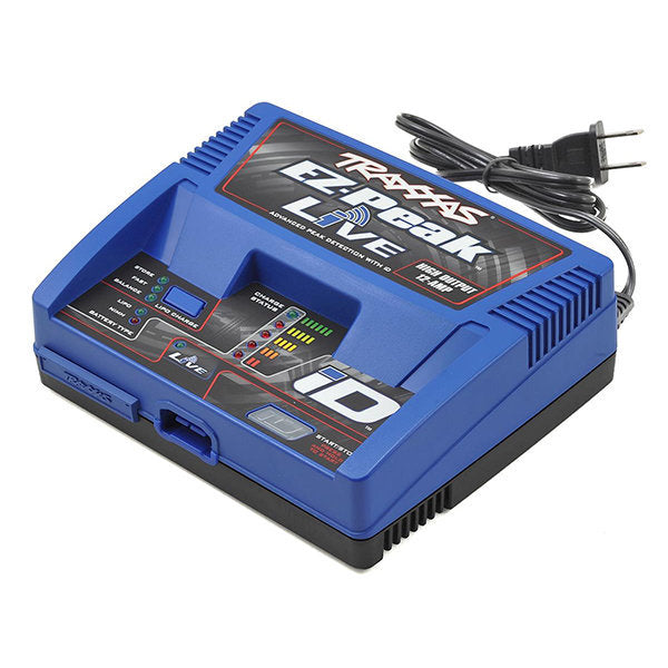 شاحن بطاريات Traxxas EZ-Peak Live متعدد الكيمياء مع خاصية Auto iD (4S/12A/100W)