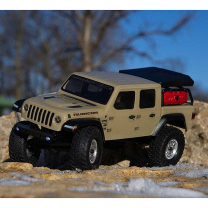 محوري SCX24 جيب JT Gladiator 1/24 4WD RTR (بيج)