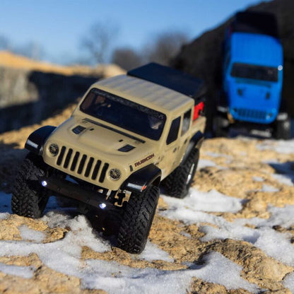 محوري SCX24 جيب JT Gladiator 1/24 4WD RTR (بيج)
