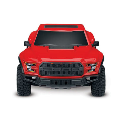 شاحنة فورد رابتور RTR Slash 2017 من Traxxas بمقياس 1/10 ودفع ثنائي، لون أحمر