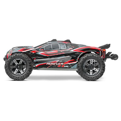 Traxxas 1/10 Rustler 4X4 VXL Brushless Stadium Truck (Red)