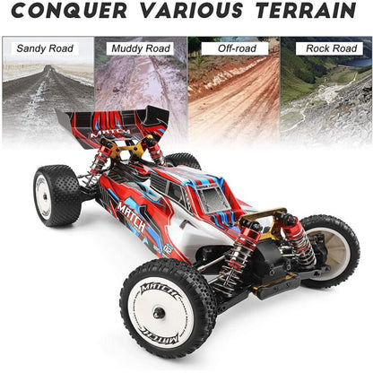 سيارة WLtoys 104001 RC 1:10 رباعية الدفع للطرق الوعرة