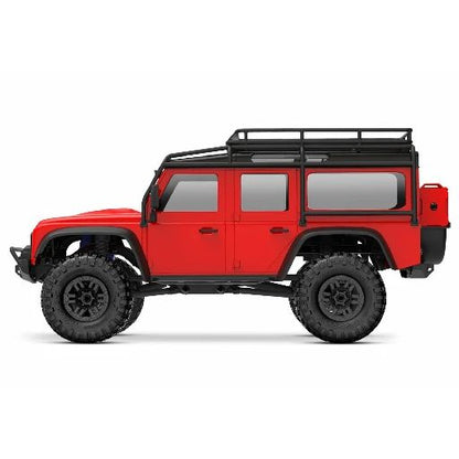 Traxxas TRX-4M 1/18 Electric Rock Crawler w/Land Rover Defender Body –RED