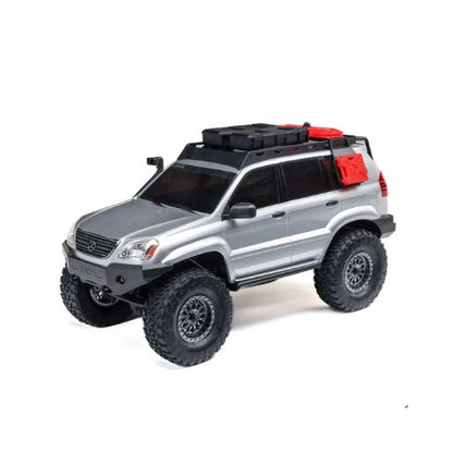 سيارة زاحفة صخور Axial SCX24 Lexus GX 470 بمقياس 1/24 4X4 RTR مصقولة (فضية)