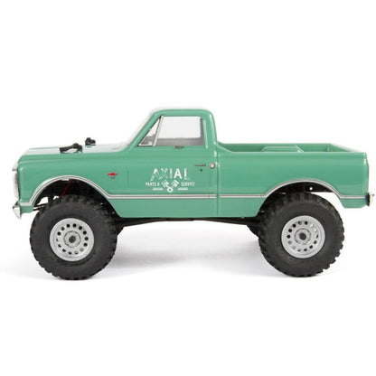 شاحنة شيفروليه C10 رباعية الدفع SCX24 موديل 1967 من Axial Racing، مصقولة، RTR، باللون الأخضر