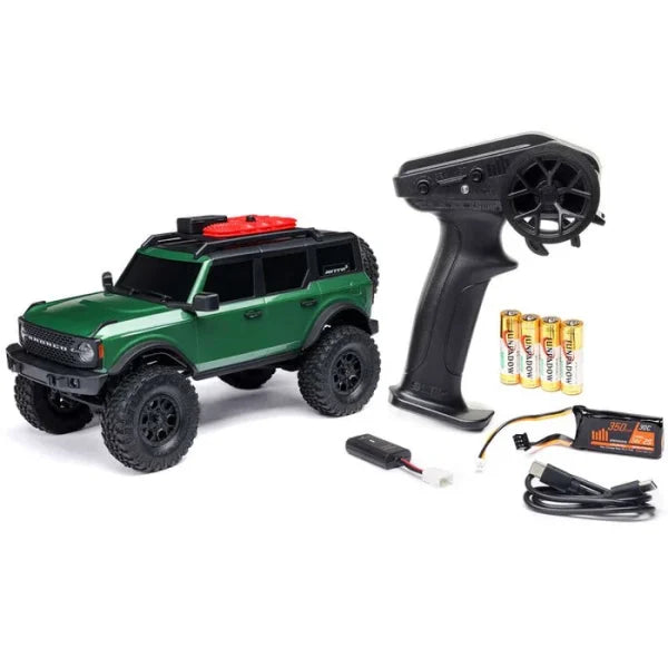 سيارة فورد برونكو 4X4 RTR SCX24 المحورية بمقياس 1/24 (خضراء)