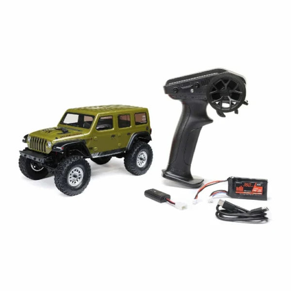 Axial SCX24 2019 Jeep Wrangler JLU CRC 1/24 4WD (أخضر)