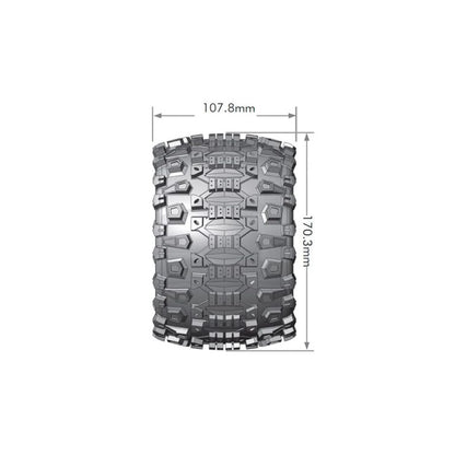 Louise Tire & Wheel MT-UPHILL 3.8″ Black (2)