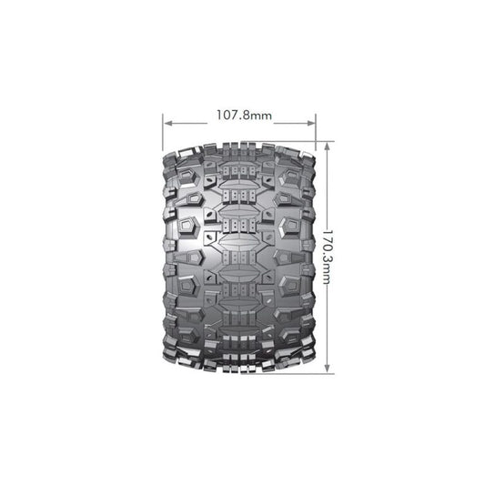 Louise Tire & Wheel MT-UPHILL 3.8″ Black (2)