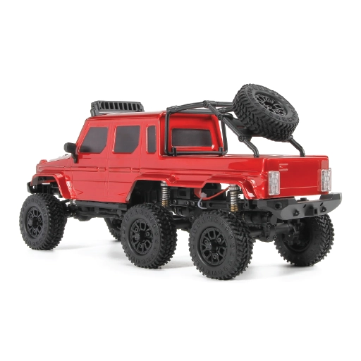 باندا هوبي 1/24 تيترا 24×3 بورتال إيديشن V2، مقياس 6×6 RTR، زاحفة صغيرة، أحمر