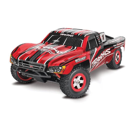 شاحنة Traxxas Slash 4x4 1/16 4WD RTR قصيرة المدى باللون الأحمر