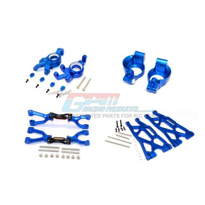 GPM Aluminium Front Upper + Lower Arms + C Hubs + Knuckle Arms Set