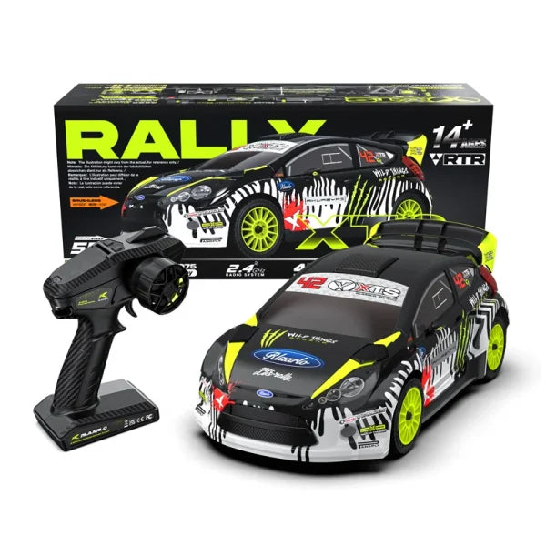سيارة رالي Rlaarlo XTS-F10 معدنية بدون فرشاة 1/10 RTR 4WD RC