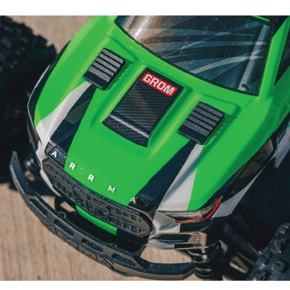 شاحنة Arrma 1/18 GRANITE GROM 4X4 RTR Monster Truck المصقولة (خضراء)