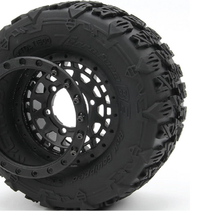 Terraform AllTerrain Belted 1/10th Monster Truck Tires on Array 12/14mm Hex Beadlock