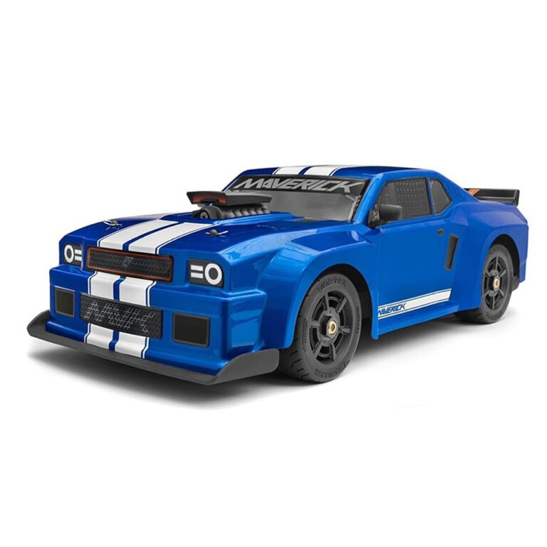 سيارة HPI Racing Maverick QuantumR Flux 4S 1/8 4WD Muscle Car - زرقاء