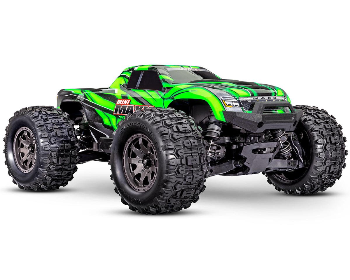 Traxxas Mini Maxx® Brushless 1/16 4WD RTR Monster Truck (Green) w/TQ™ 2.4Ghz Radio, Battery
