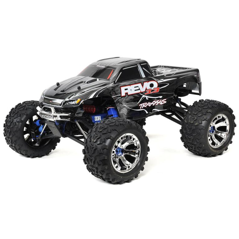 شاحنة تراكساس ريفو 3.3 4WD RTR Nitro Monster Truck مع TQi (فضي)