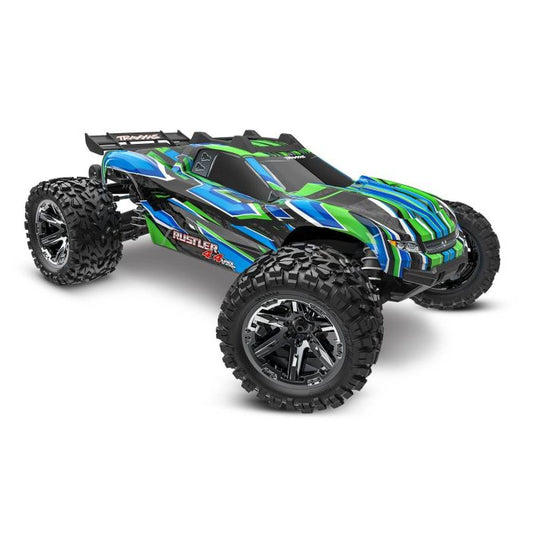Traxxas 1/10 Rustler 4X4 VXL Brushless Stadium Truck (Green)